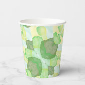 Green abstract art Magical wallpaper Pappbecher (Rückseite)