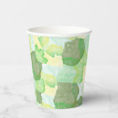 Green abstract art Magical wallpaper Pappbecher (Rechts)