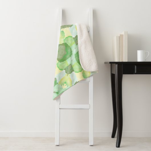 Green abstract art Magical wallpaper Sherpadecke (Beispiel)