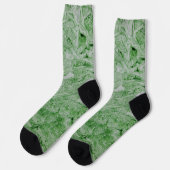 Green Abstract Design Socken (Linkes Detail)