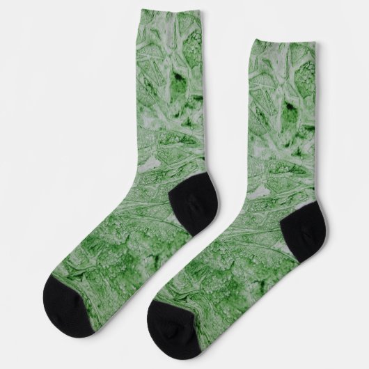 Green Abstract Design Socken (Linkes Detail)