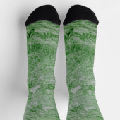 Green Abstract Design Socken (Oben)
