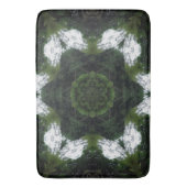 GREEN ABSTRACT DRAWING. SAMER BRASIL 1 BADEMATTE (Vorderseite Vertikal)