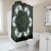 GREEN ABSTRACT DRAWING. SAMER BRASIL 1 DUSCHVORHANG (Beispiel)