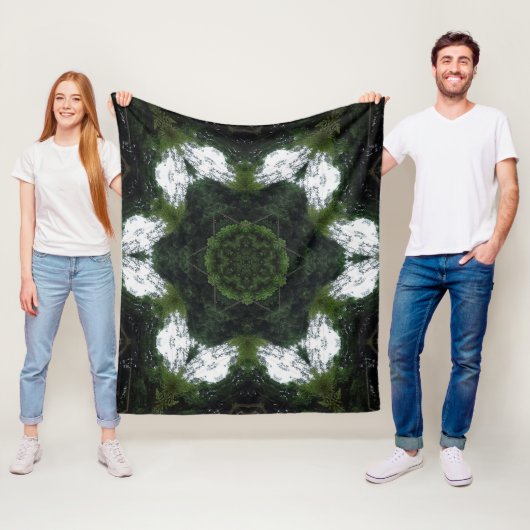 GREEN ABSTRACT DRAWING. SAMER BRASIL 1 FLEECEDECKE (Beispiel)