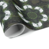 GREEN ABSTRACT DRAWING. SAMER BRASIL 1 GESCHENKPAPIER (Rolleneckpunkt)