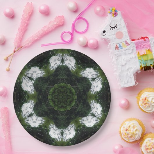 GREEN ABSTRACT DRAWING. SAMER BRASIL 1 PAPPTELLER (Party)