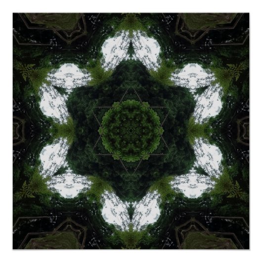 GREEN ABSTRACT DRAWING. SAMER BRASIL 1 POSTER (Vorderseite)