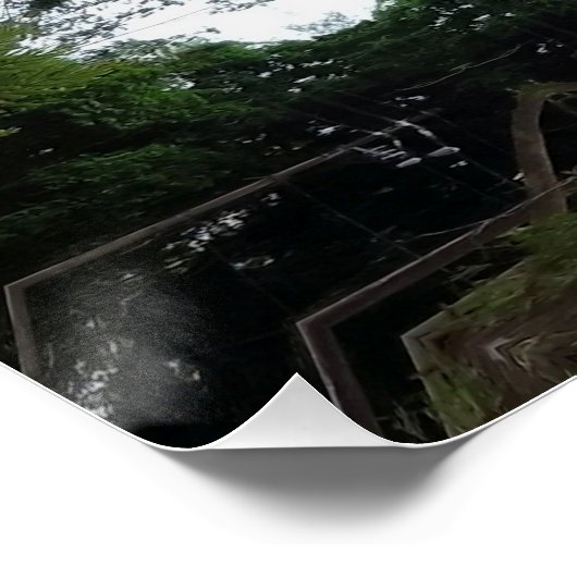 GREEN ABSTRACT DRAWING. SAMER BRASIL 1 POSTER (Ecke)