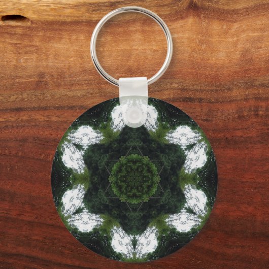 GREEN ABSTRACT DRAWING. SAMER BRASIL 1 SCHLÜSSELANHÄNGER (Vorderseite)