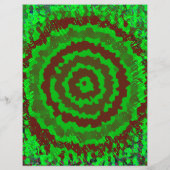 Green Abstract Flower Bulk Scrapbook Paper Pages Flyer (Hinten)