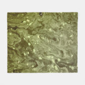 Green abstract painting fleecedecke (Vorderseite (Horizontal))