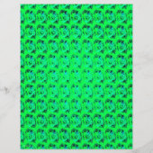 Green Abstract Roses Bulk Scrapbook Paper Pages Flyer (Hinten)