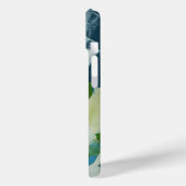 Green Abstrakt Art Monogram Individuelle Name Case-Mate iPhone Hülle (Rückseite / Links)