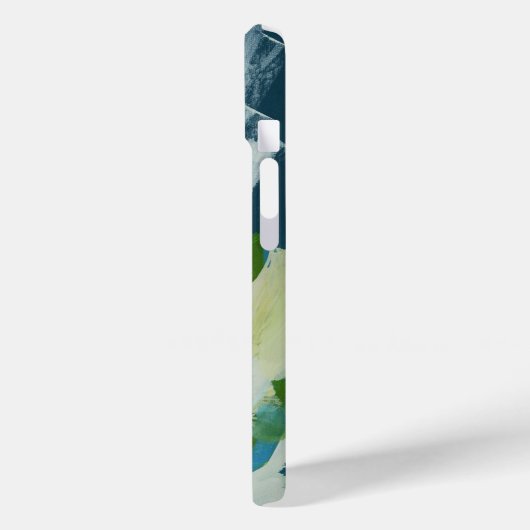 Green Abstrakt Art Monogram Individuelle Name Case-Mate iPhone Hülle (Rückseite / Links)