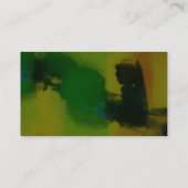 Green Abstrakt Atney at Law Business Card Visitenkarte (Rückseite)