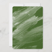 Green Abstrakt Brushstrokes Foto Abschluss Ankündigung (Rückseite)