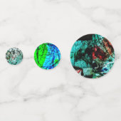 Green abstrakt Confetti, Sweet soft abstrakt Konfetti (Rückseiten)