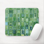 Green Abstrakt Glass Mouse Pad Mousepad (Mit Mouse)