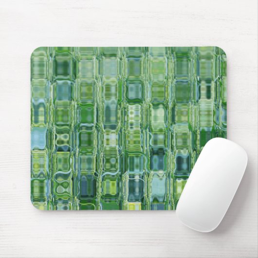 Green Abstrakt Glass Mouse Pad Mousepad (Mit Mouse)