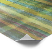 Green Abstrakt Modern Art Poster Print (Ecke)