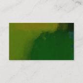 Green Abstrakt Modern Creative Business Card Visitenkarte (Rückseite)