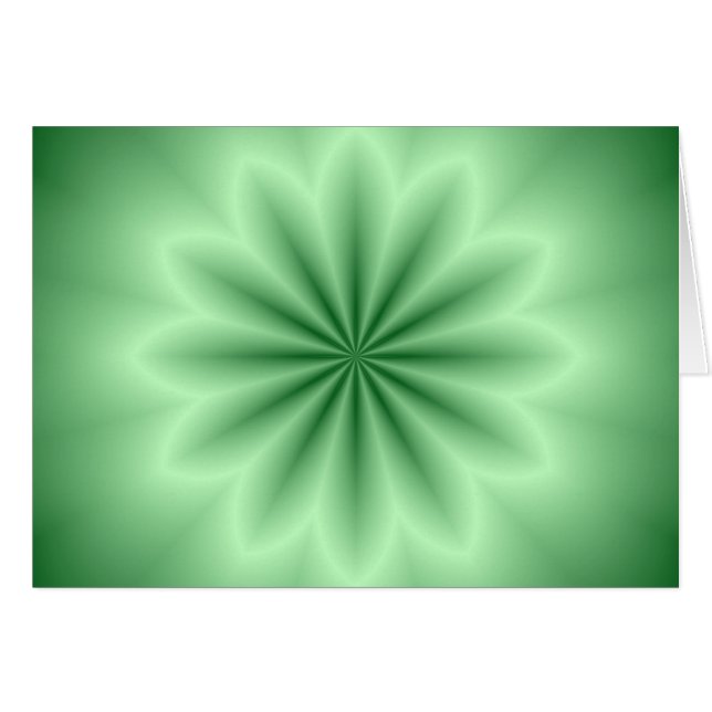 Green Abstrakt Star (Vorderseite (Horizontal))