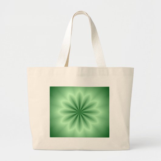 Green Abstrakt Star Jumbo Stoffbeutel (Vorne)
