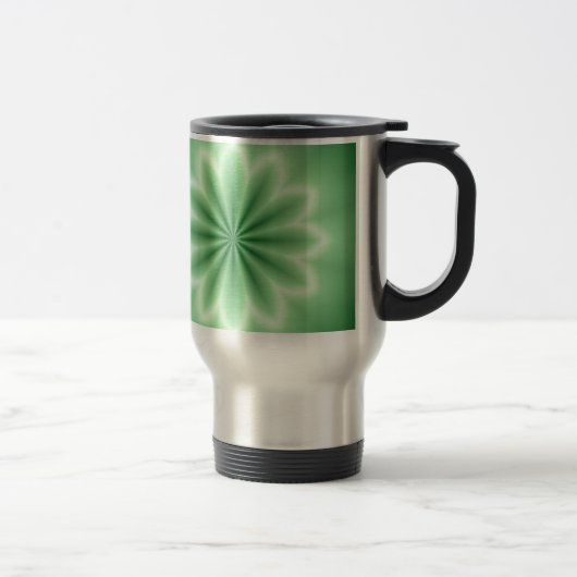 Green Abstrakt Star Reisebecher (Rechts)