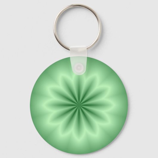 Green Abstrakt Star Schlüsselanhänger (Vorderseite)