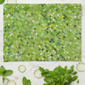 GREEN Abstraktes Muster Geschirrtuch (Gefaltet)