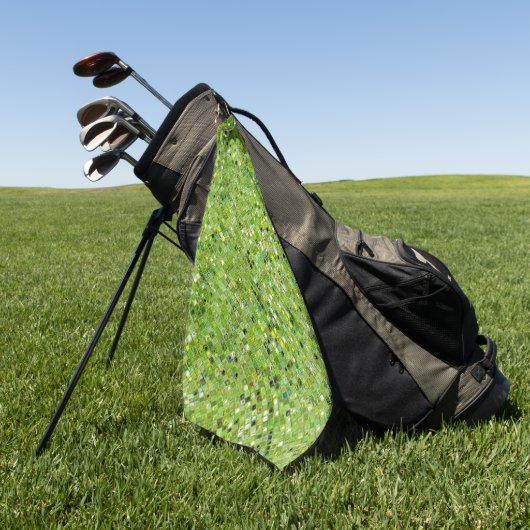 GREEN Abstraktes Muster Golfhandtuch (Gras)