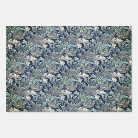 Green Acanthus Leaf  Geschenkpapier Set (Vorderseite)