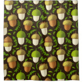 Green Acorn - naturgetreu Inspiriert Design Duschvorhang (Vorderseite)