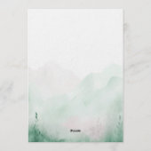 Green Adventure Awaits Baby Shower Einladung (Rückseite)