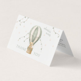 Green Adventure Baby Dusche faltbar Danke