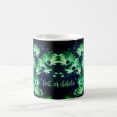 Green African Daisies Blume Art Personalisiert Kaffeetasse (Mittel)