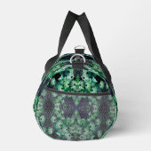 Green African Daisy Blume Abstrakt Personalisiert Duffle Bag (Rechts)