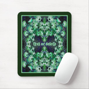 Green African Daisy Blume Abstrakt Personalisiert Mousepad