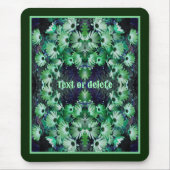 Green African Daisy Blume Abstrakt Personalisiert Mousepad (Vorne)