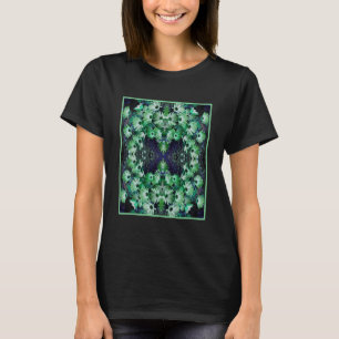Green African Daisy Blume Abstrakt T-Shirt