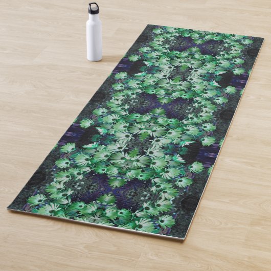 Green African Daisy Blume Abstrakt Yogamatte (Beispiel)
