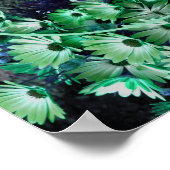 Green African Daisy Blume Frame Add Your Foto Poster (Ecke)