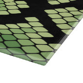 Green African Wildlife Snage Animal Print Muster Schneidebrett (Ecke)