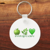 Green Afro Honey Schlüsselanhänger (Rückseite)