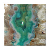 Green Agate Geode Fliese (Vorderseite)