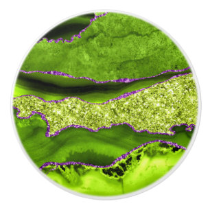 Green Agate Keramikknauf