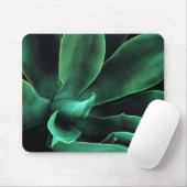 Green Agave Attenuata Mousepad (Mit Mouse)