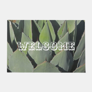 Green Agave Blätter Botanisches Foto Südwesten Fußmatte