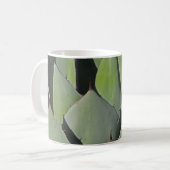 Green Agave Blätter Botanisches Foto Südwesten Kaffeetasse (Vorderseite Links)